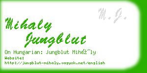 mihaly jungblut business card